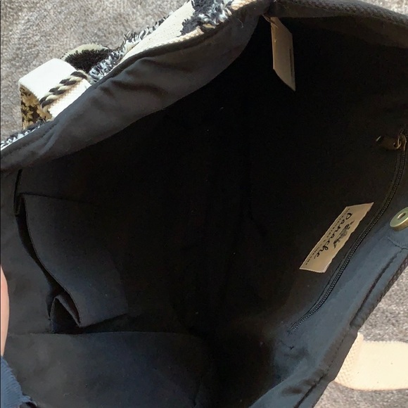 Boho black and cream tote bag - Picture 8 of 8